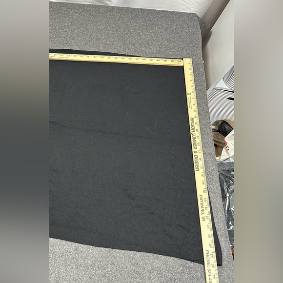 Nordstrom Black Cashmere Scarf Fringe Hem Made in China - Picture 10 of 10